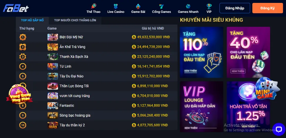 Ưu đãi hoàn trả hàng ngày từ 8kbrt nhà cái